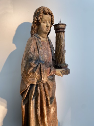 Renaissance - Angel Candle Holder, Tyrol, ca 1500