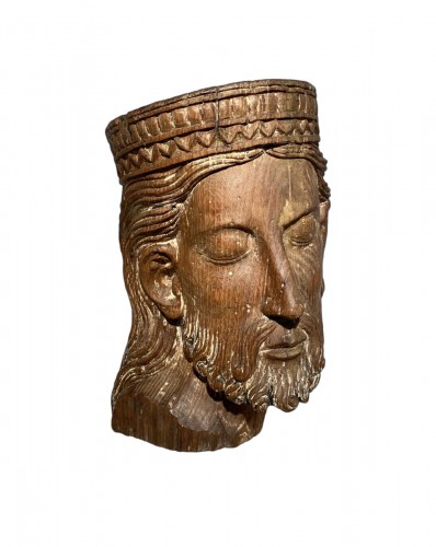 Crowned head of Christ, France circa 1700