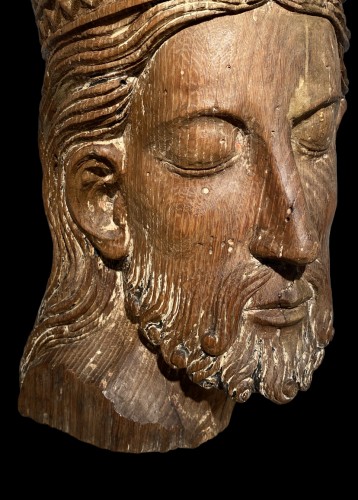 Religious Antiques  - Crowned head of Christ, France circa 1700