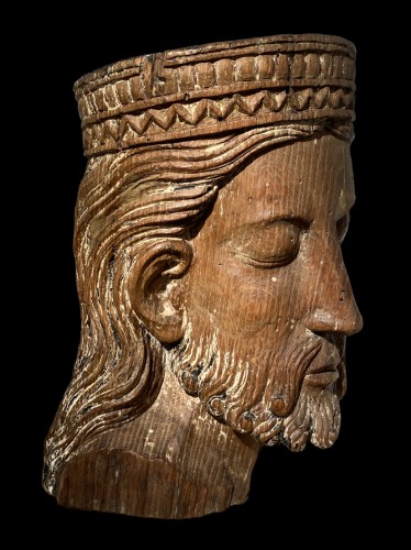 Antiquités - Crowned head of Christ, France circa 1700