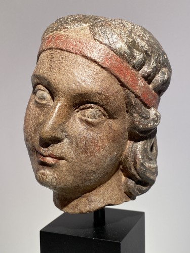 Sculpture  - Head of an Angel, Italy 15th century