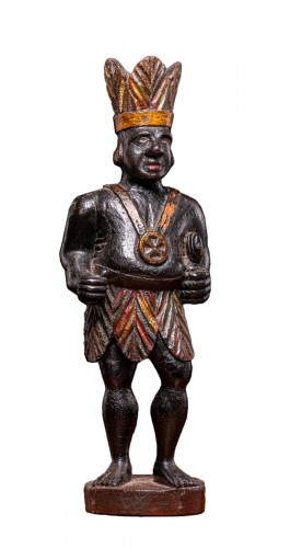Countertop Cigar store Northern American Indian statue, Unknown artist