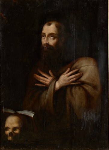 17th C Saint Francis in Ecstasy, Flemish School - Paintings & Drawings Style 