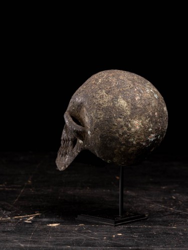 A lifesize Bronze Momento Mori cast of a Human Skull.19th C. - 