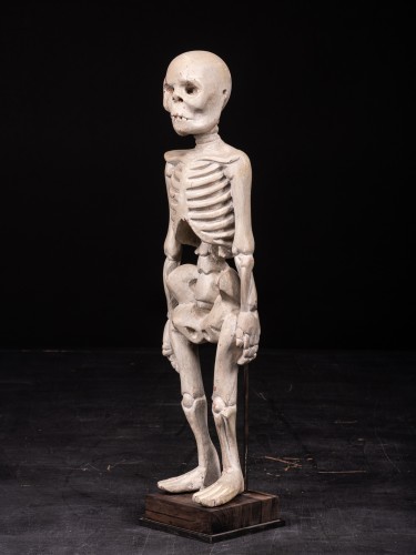 20th century - Standing Human Skeleton in Wood, South East Asia, early 20th Century