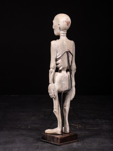 Standing Human Skeleton in Wood, South East Asia, early 20th Century - 