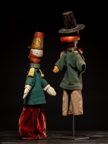  - Collection of seven 19th C Authentic French Glove Puppets.