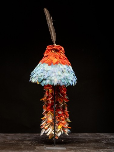 20th century - Amazonian Indian feathered headdress, Karaja People, Brazil