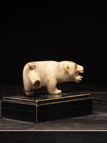 18th century - Alabaster Fantasy Animal, Oriental School