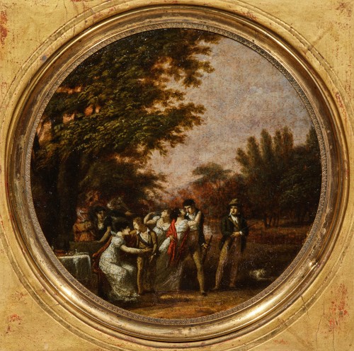 Tableaux et dessins Tableaux XVIIIe siècle - Le départ des Vendéens,  Pierre-Paul Prud'hon (1758 - 1832)