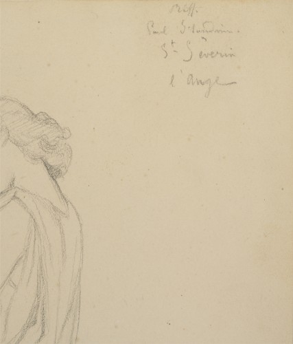 Study for the Angel of Saint-Severin church - Paul Flandrin (1811 - 1902) - 