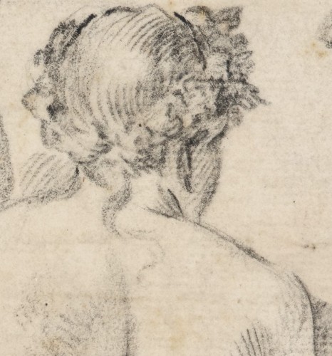 Antiquités - Satyr conversing with a Nymph, attributed to Claude Mellan 