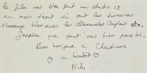 Antiquités - New Mexico Sunset, une lettre enluminée par Niki de Saint Phalle (1930 - 2002)