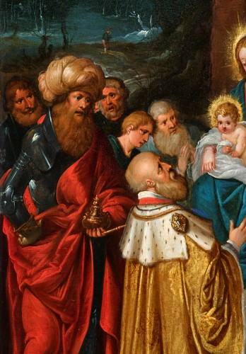 L'adoration des Mages, une peinture sur cuivre de Frans Francken II - 