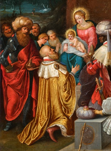  - L'adoration des Mages, une peinture sur cuivre de Frans Francken II