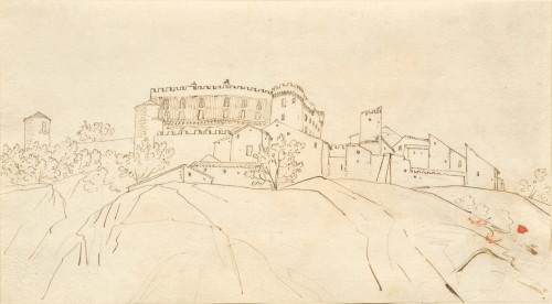 Vue d’un château dans le Sud de la France de Claude-Joseph Vernet