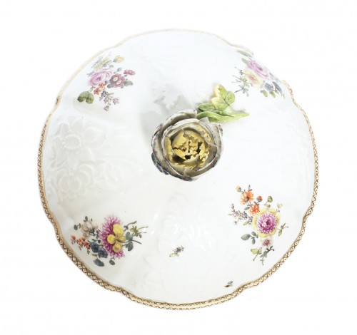 XVIIIe siècle - Paire de sucriers en porcelaine de Meissen vers 1748-1775