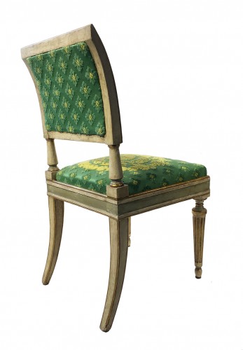 Seven Early 19th Century Neoclassical Italian Chairs, Milan, circa 1820 - 