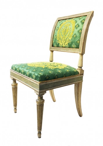 Seven Early 19th Century Neoclassical Italian Chairs, Milan, circa 1820 - 