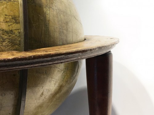 Antiquités - Paire de globes de table, William Harris Londres, 1832 et 1835