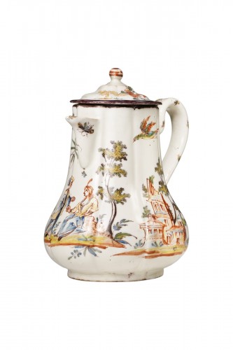 Cafetière. Manufacture d'Antonio Maria Coppellotti, Lodi, vers 1740