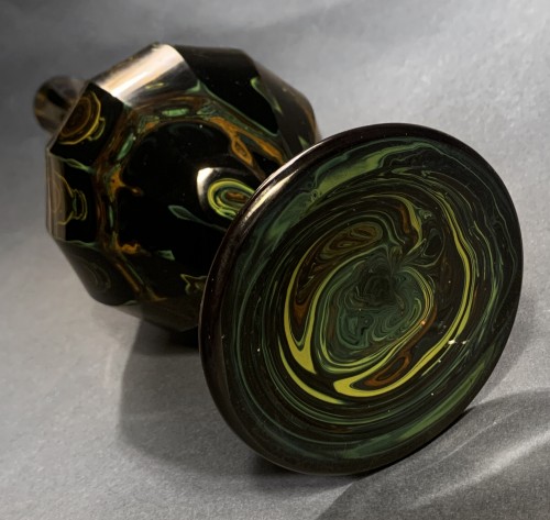 Vase faceté en verre lithyaline - Glass & Crystal Style 