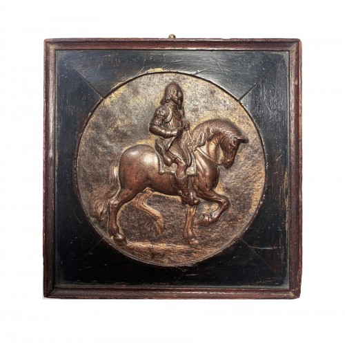 Medallion with an equestrian portrait of Charles I of England