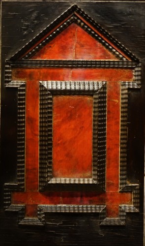 Furniture  - A tortoiseshell cabinet with gold and silver thread embroidery decoration