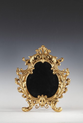Miroirs, Trumeaux  - Suite de trois miroirs à chevalet, Italie XIXe siècle