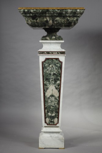 Decorative Objects  - Pair of Planters on pedestals, France Early 20th century