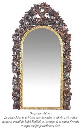 Antiquités - Important miroir attribué à L. Frullini, Italie circa 1890