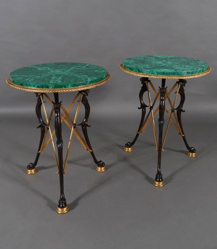 Pair of Neo-Pompeian Gueridons by H. Picard, France circa 1860 - 