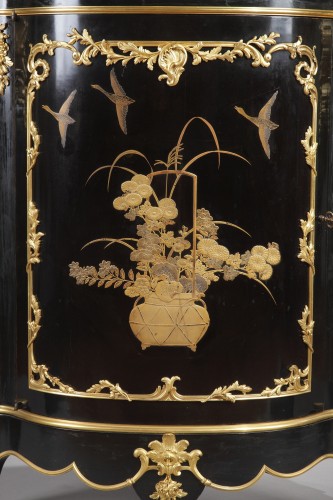 Pair of lacquered Encoignures by A.E. Beurdeley, France, circa 1890 - 