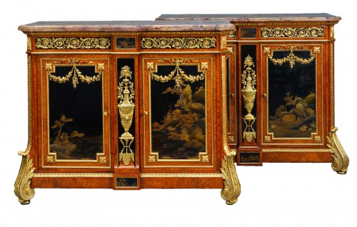 Elégante Paire de Cabinets par M. Befort, France circa 1870