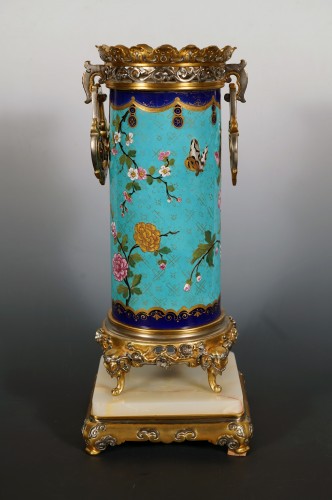 Antiquités - Paire de vases japonisants attr. à E. Cornu, France circa 1870