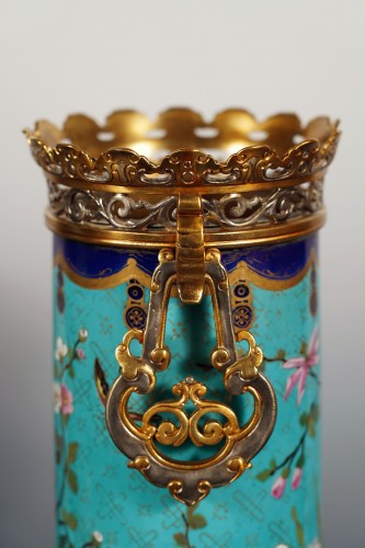 Antiquités - Paire de vases japonisants attr. à E. Cornu, France circa 1870