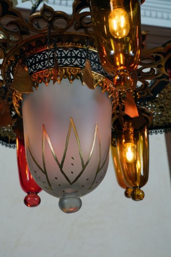  - Rare Oriental Chandelier, Morocco circa 1900