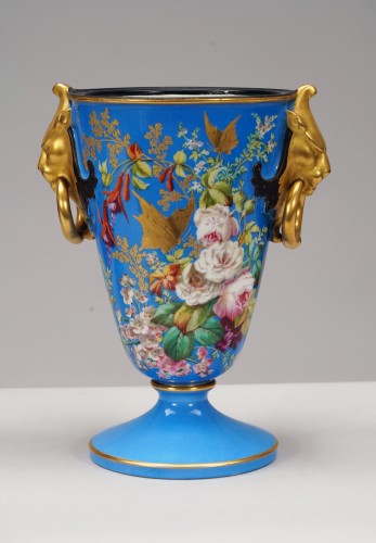 Paire de vases en porcelaine de Paris "La Floraison", France circa 1880 - 