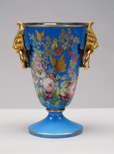  - Paris Porcelain Pair of Vases &quot;The Flowering&quot;, France  circa 1880