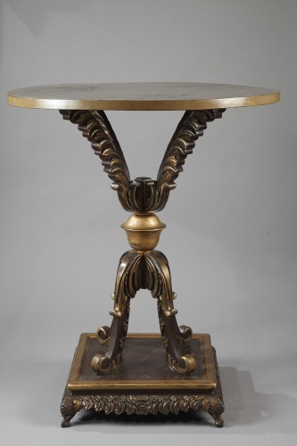 Guéridon Japonisant, Angleterre Circa 1860 - Mobilier Style Napoléon III