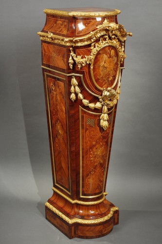 Napoléon III - Display Pedestal attributed to A.-G. Fourdinois, France circa 1865