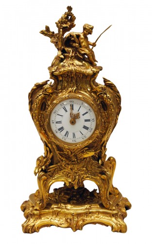 Clock "la Source" Attributed to F. Linke And L. Messagé, France Circa 1890