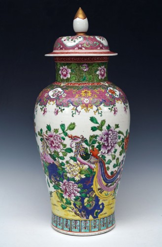 19th century - Pair of Ginger Jars with Phoenixes, China 19th Century