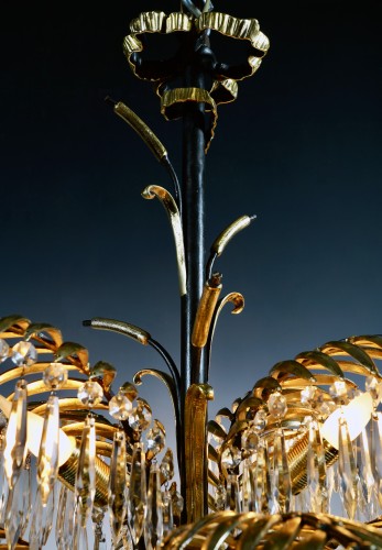 &quot;Palm&quot; Chandelier attributed to Maison Baguès, France circa 1890 - 