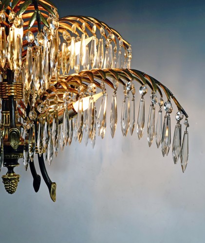 19th century - &quot;Palm&quot; Chandelier attributed to Maison Baguès, France circa 1890