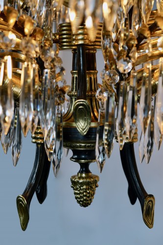 Lustre aux Palmes attribué à Maison Baguès, France circa 1890 - 