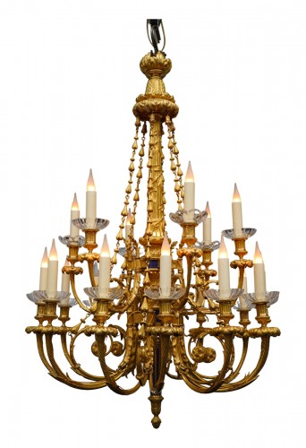 Chandelier with Eagle heads attributed  to H. Vian, France, circa 1890