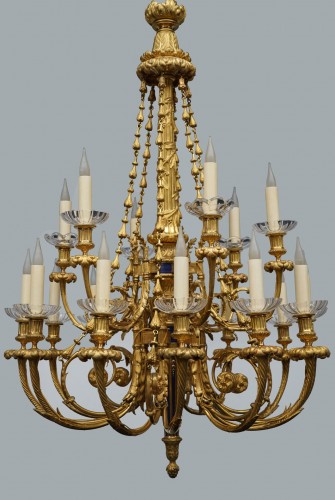 Lighting  - Chandelier with Eagle heads attributed  to H. Vian, France, circa 1890