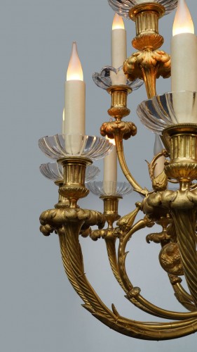 19th century - Chandelier with Eagle heads attributed  to H. Vian, France, circa 1890