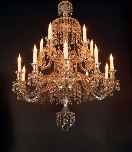 Baccarat Crystal Chandelier, France circa 1890 - Lighting Style 